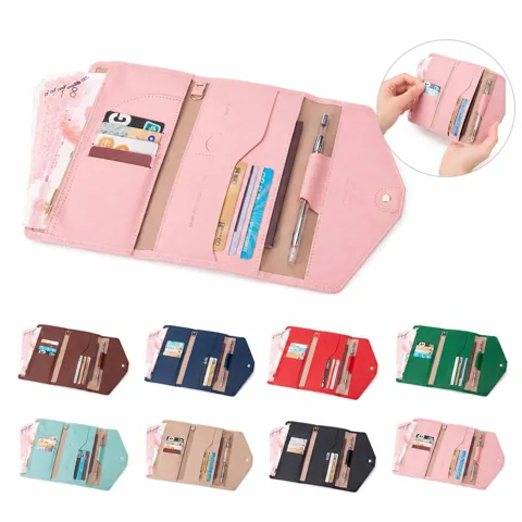 RFID Blocking Passport Holder Travel Wallet with Multiple 2
