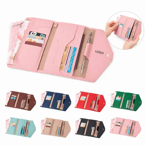 RFID Blocking Passport Holder Travel Wallet with Multiple