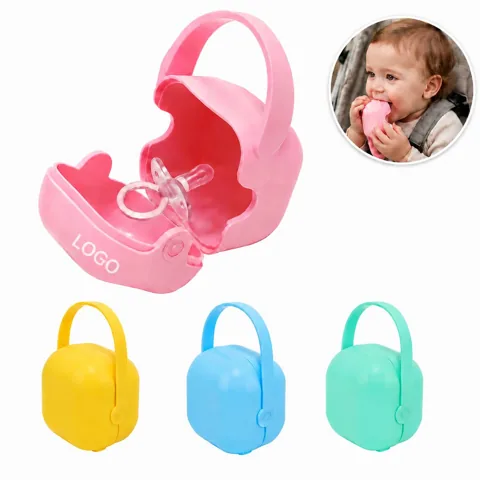 Compact Pacifier Case with Secure Lid for On-the-Go