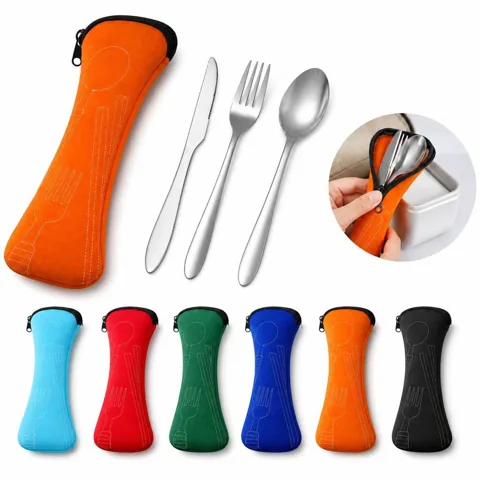 3-Piece Stainless Steel Eco Cutlery Set, Reusable Portable 2