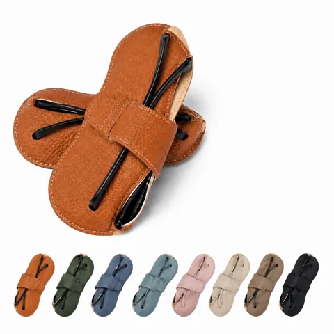 Genuine Leather Eyeglass Case with Soft Lining for Everyday Use 2