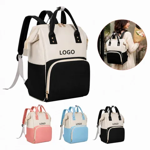 Extra Large Diaper Backpack with Insulated Bottle Holders