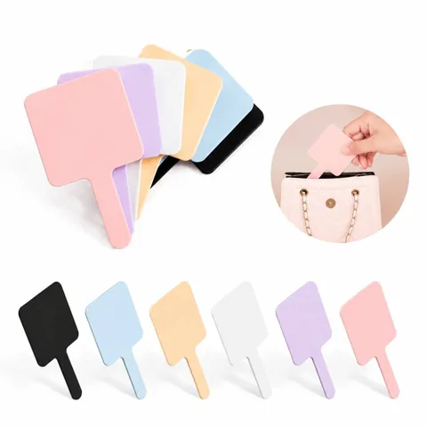Portable Square Hand Mirror for Travel & Makeup 2