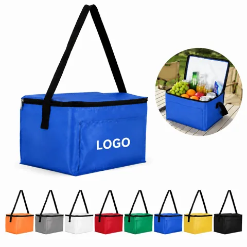 Insulated 210D Polyester Cooler Bag for Picnic Camping Beach