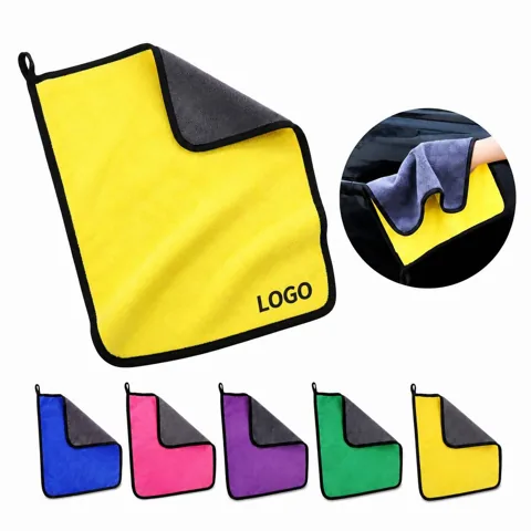 500GSM Microfiber Car Towel, High-Absorbency Scratch-Free