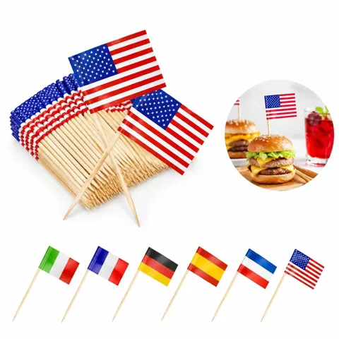 Food Pick Flags for Buffets, Color-Coded Labeling Sticks 2