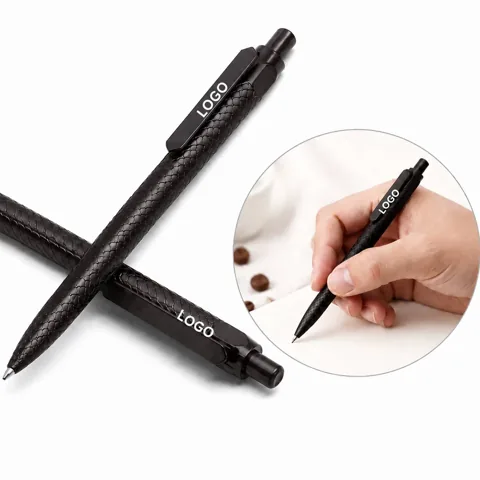 Retractable Eco Pen Made from Recycled Coffee Grounds