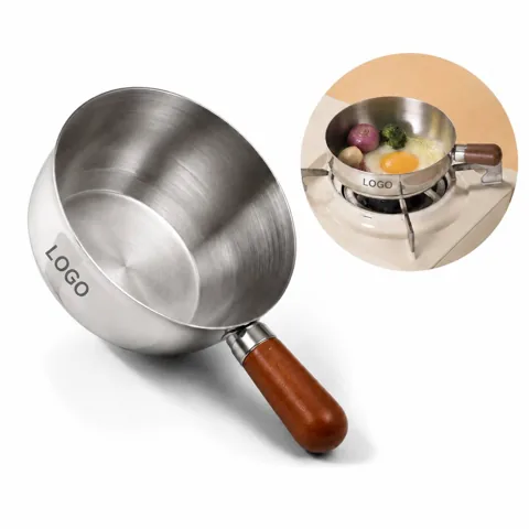 Stainless Steel Single-Serve Noodle Pot with Lid for Solo