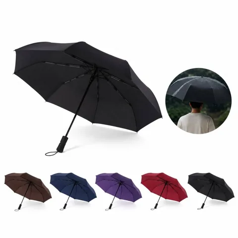 Automatic Folding Umbrella Windproof Compact for Business 2