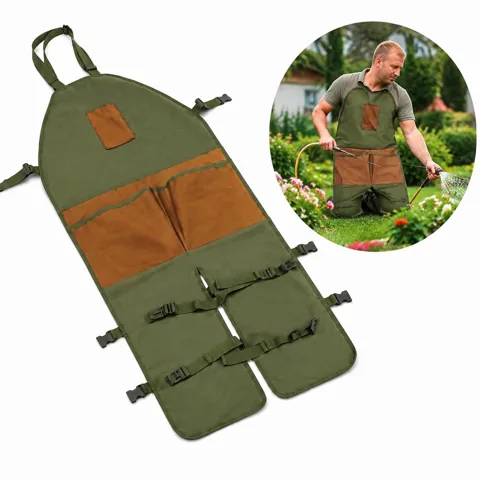 Adjustable Gardening Leg Apron with Multi-Pockets for Tools 2