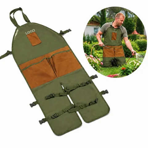 Adjustable Gardening Leg Apron with Multi-Pockets for Tools