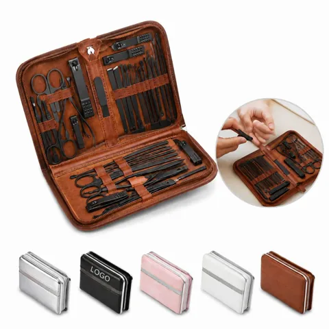 26-Piece Stainless Steel Manicure Kit with Travel Case