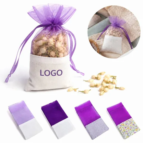 Natural Jasmine Sachet for Drawers Closets, Long-Lasting