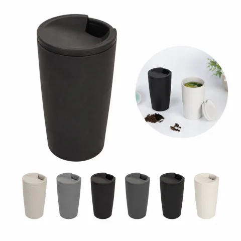 17 oz Wheat Straw Cup with Lid, Eco-Friendly Reusable for Everyday Use 2