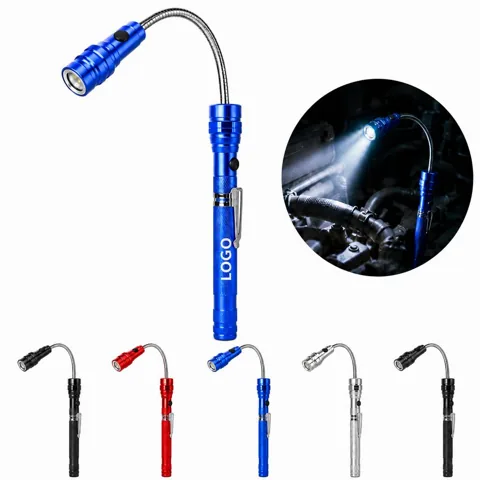 Magnetic Telescopic LED Flashlight with Hands-Free Base