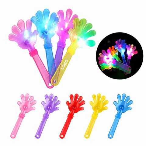 LED Light-Up Cheering Clappers with Flashing Colors