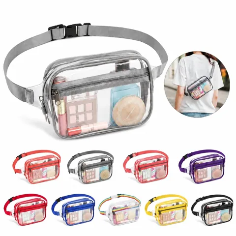 Clear Transparent Fanny Pack with Adjustable Strap for Everyday Use 2