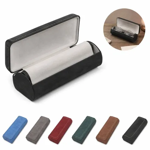 Genuine Leather Eyeglass Case for Prescription, Sunglasses 2