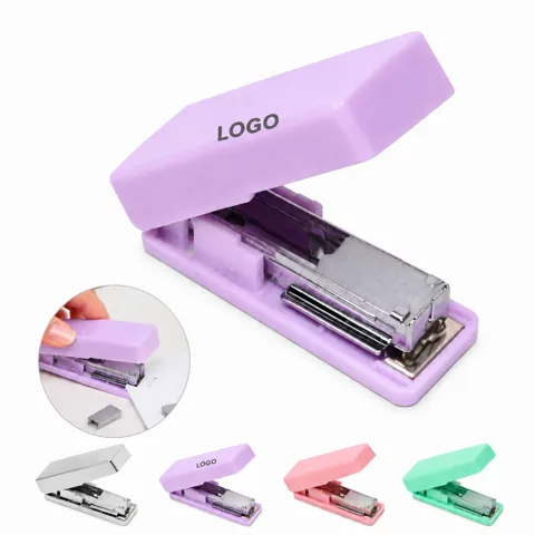 Macaron Mini Desktop Stapler, 20-Sheet Capacity, Compact
