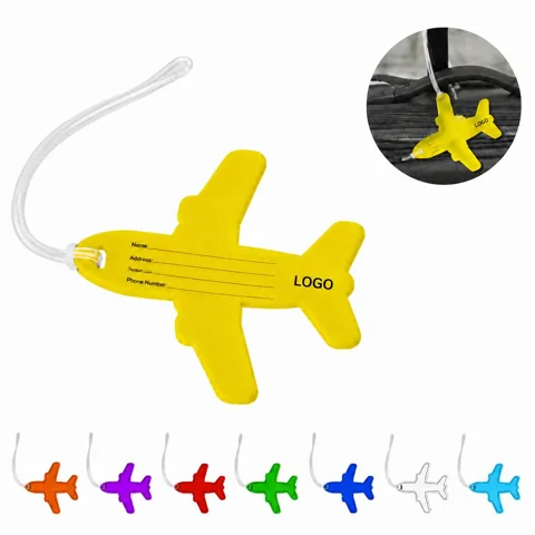 Custom Airplane Luggage Tags with ID display panel, Durable Travel