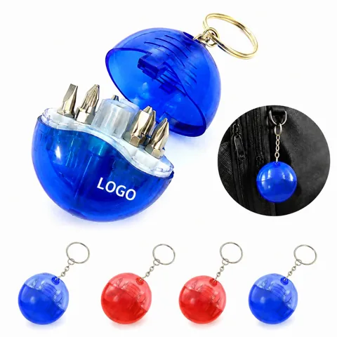 Compact 4-in-1 Screwdriver Set with Keychain, Mini Portable