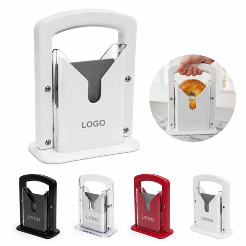 Bagel Guillotine Slicer with Lever-Operated Blade for Safe,