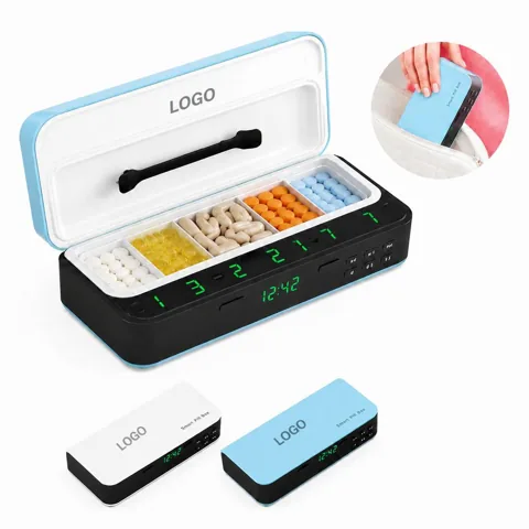 Smart Reminder Pill Box with Programmable Alarm and 7-Day