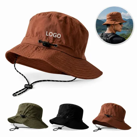 Foldable Quick-Dry Sun Hat with Windproof String for Everyday Use