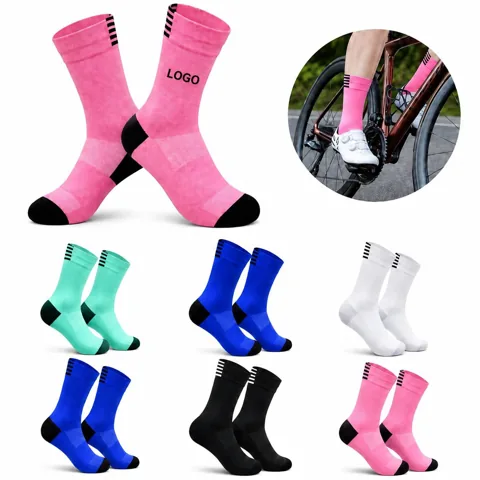 Nylon Mid-Crew Sports Socks for Running & Gym,