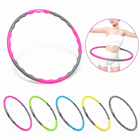 Adjustable ABS Exercise Hoop for Fitness, Snap-Together Design