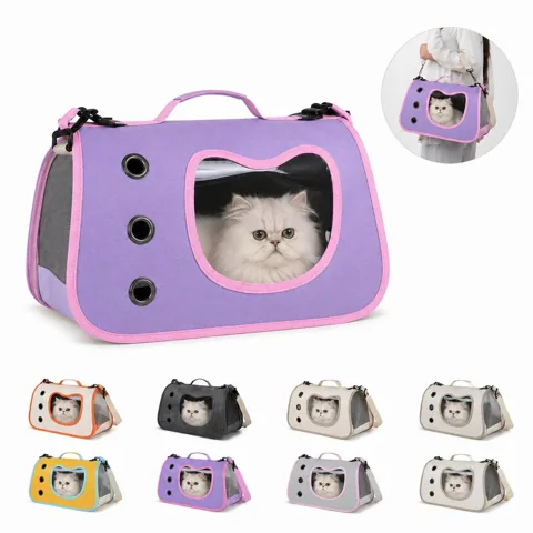 Ventilated Pet Carrier Backpack for Small Cats & Dogs, 2