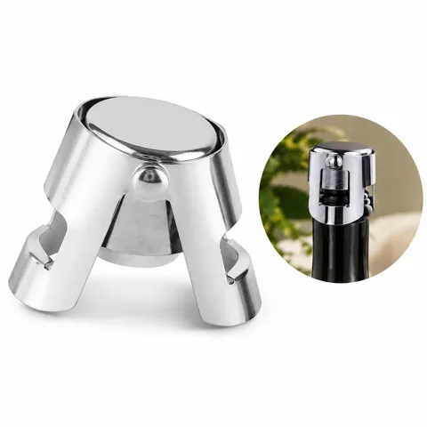 Stainless Steel Airtight Wine Stopper for Sparkling Bottles 2