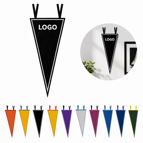 Customizable Logo Felt Pennant for Decor