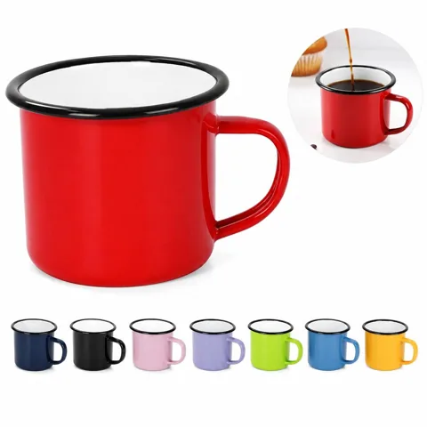 Rustproof Enamel Mug for Hot & Cold Drinks, Camping & Daily 2