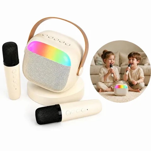 Portable Karaoke Wireless Speaker with 2 Mics 2