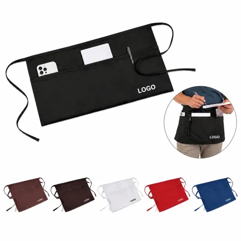100% Cotton Half Apron with Pocket for Cooking