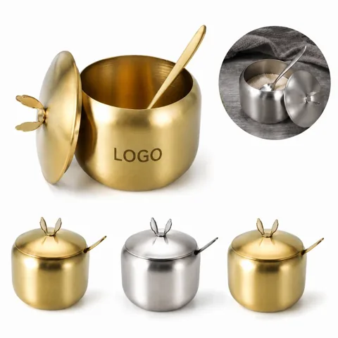 Stainless Steel Seasoning Jar with Airtight Lid for Sugar