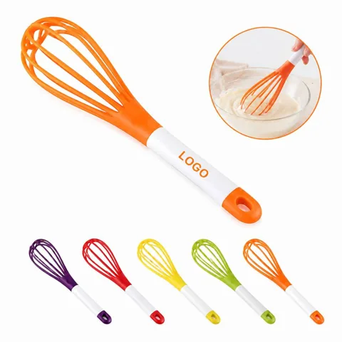 Folding PP Plastic Whisk for Mixing & Space-Saving Storage