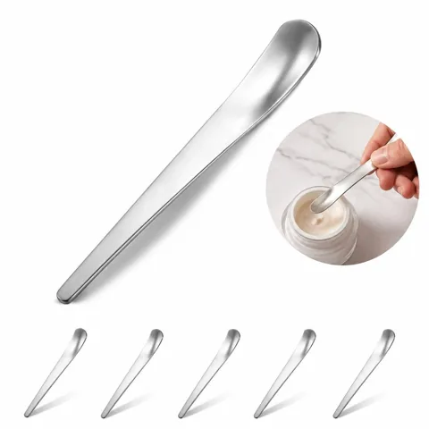 Stainless Steel Long-Handled Flat Dessert Spoon, 6.9 Inch 2