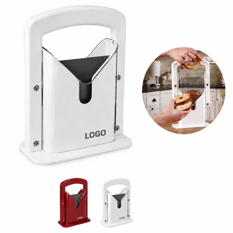 Safety Bagel Guillotine Slicer for Home Kitchen, Non-Slip