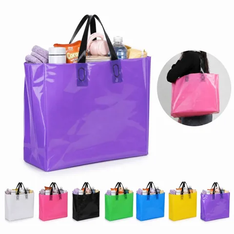Reusable PE Tote Bag with Loop Handles for Shopping 2