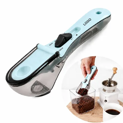 Adjustable Sliding Measuring Spoon with Notched Leveling