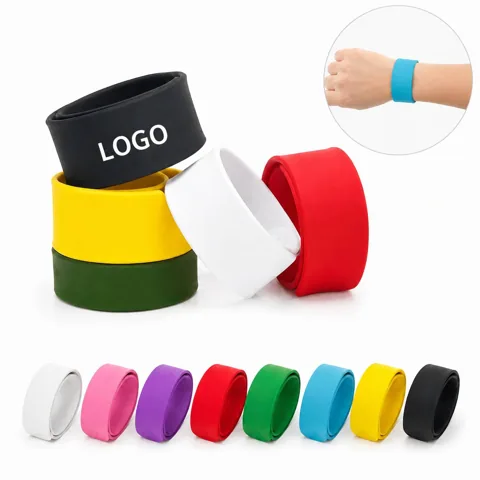 Custom Printed Silicone Slap Bracelet for Events & Daily Use