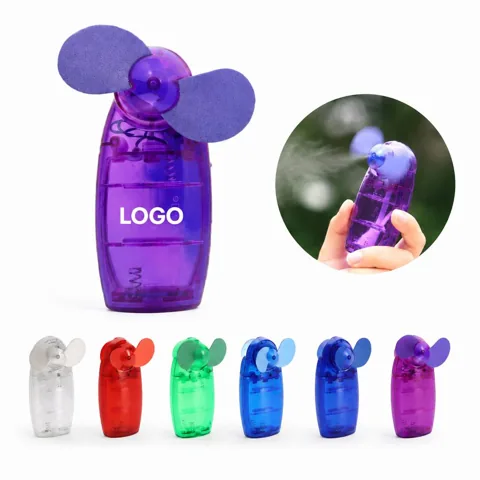 PVC Mini Handheld Fan with Turbo Mode, Ultraportable Quiet