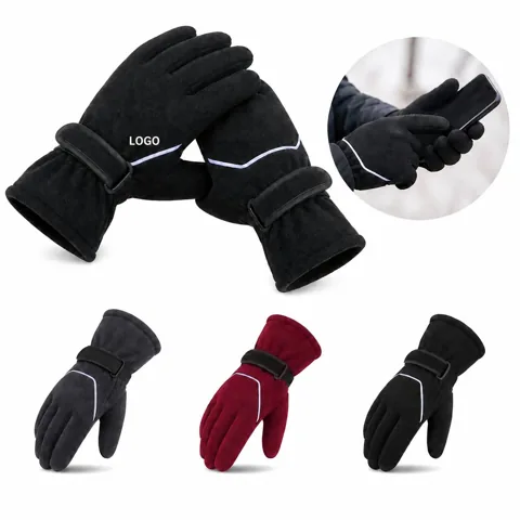Reflective Fleece Gloves for Cold-Weather Safety & Warmth