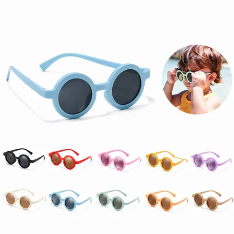 Retro Baby Sunglasses for Toddlers, UV400 Protection 2