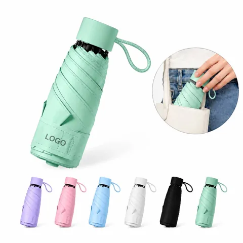 Compact Capsule Umbrella Portable Mini Rain Protection for Everyday Use