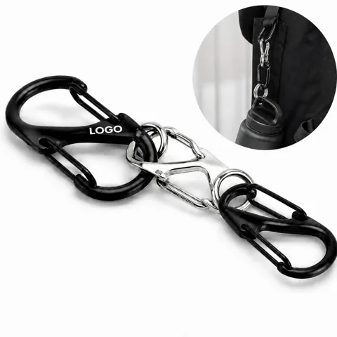 13.61 lb Heavy-Duty Spring-Loaded S-Hook Carabiner for Everyday Use