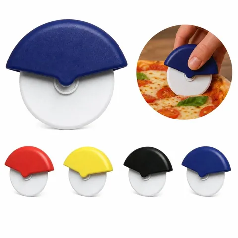 Custom Logo Round Pizza Cutter with Sharp Stainless Steel 2