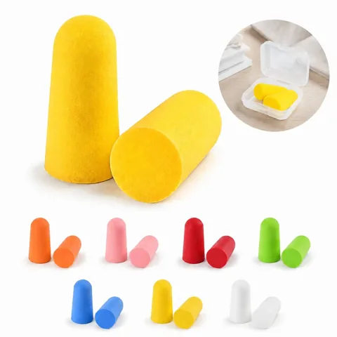 Soft Foam Earplugs for Sleep & Noise Reduction, with Case 2